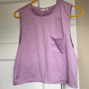 Cropped Lilac muscle tee